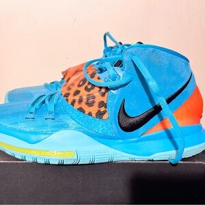 2020 Men's Nike Kyrie 6 Oracle Aqua Black Yellow Orange Size 10 Used Rare DS